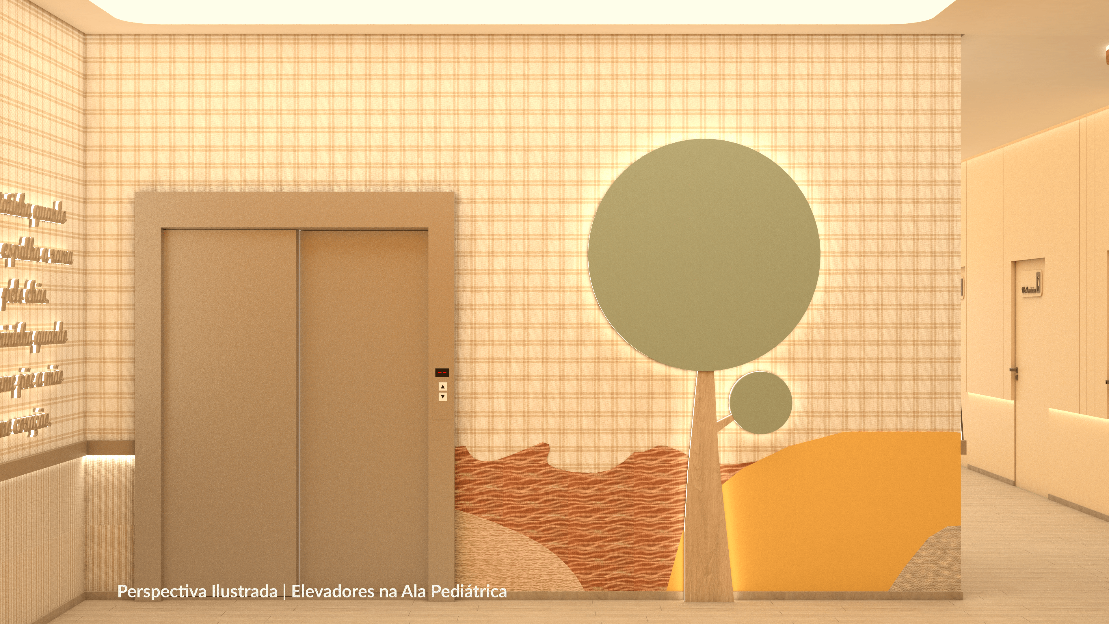 Elevadores da Ala Pediatrica Perspectiva Ilustrada 03