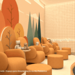 Espaco para Amamentacao da Ala Pediatrica Perspectiva Ilustrada 01