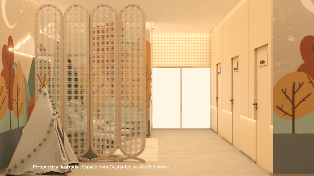 Espaco para Gestantes da Ala Pediatrica Perspectiva Ilustrada 02