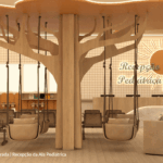Recepcao da Ala Pediatrica Perspectiva Ilustrada 02