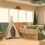 Recepcao da Ala Pediatrica Perspectiva Ilustrada 04