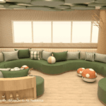 Recepcao da Ala Pediatrica Perspectiva Ilustrada 05